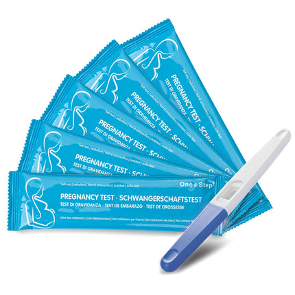 One Step 5 iepakojums One Step Midstream grūtniecības tests Agrīns tests - Agrīns grūtniecības tests - Grūtniecības noteikšana - Grūtniecības tests