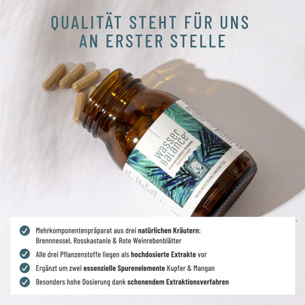 Nātru kapsulu komplekss ar zirgkastaņas ekstraktu un sarkano vīnogulāju lapām. Vegāns un bez ķimikālijām. Spēcīgas drenāžas tabletes. 90 urīndzenošās tabletes no NATURTREU.