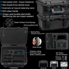 LEKUFEE ūdensnecaurlaidīgs pārnēsāšanas futrālis DJI Mavic 3 Pro/Mavic 3 Classic/DJI Mavic 3/Cinema/Combo/DJI RC Pro/DJI RC/RC N1/Goggles 2/Integra/DJI RC Motion 2 un piederumiem (tikai aizsargfutrālis)