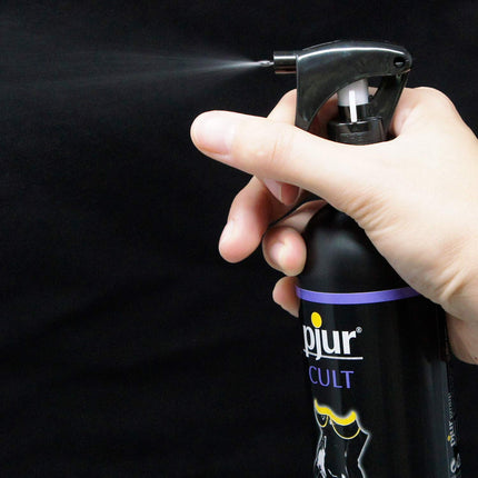 pjur CULT Ultra Shine - lateksa kopšanas līdzeklis intensīvam spīdumam bez pulēšanas - arī gumijai (250ml)