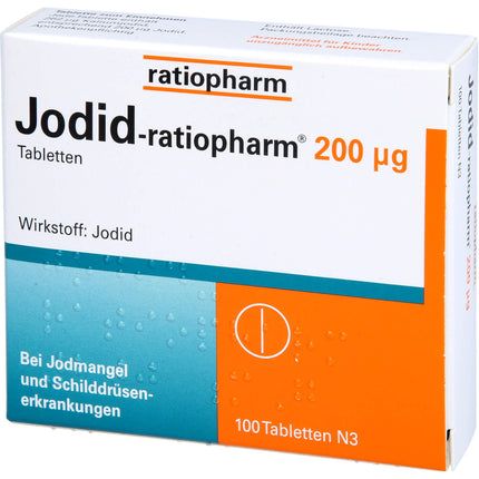 JODID ratiopharm 200 µg tabletes 100 gab.