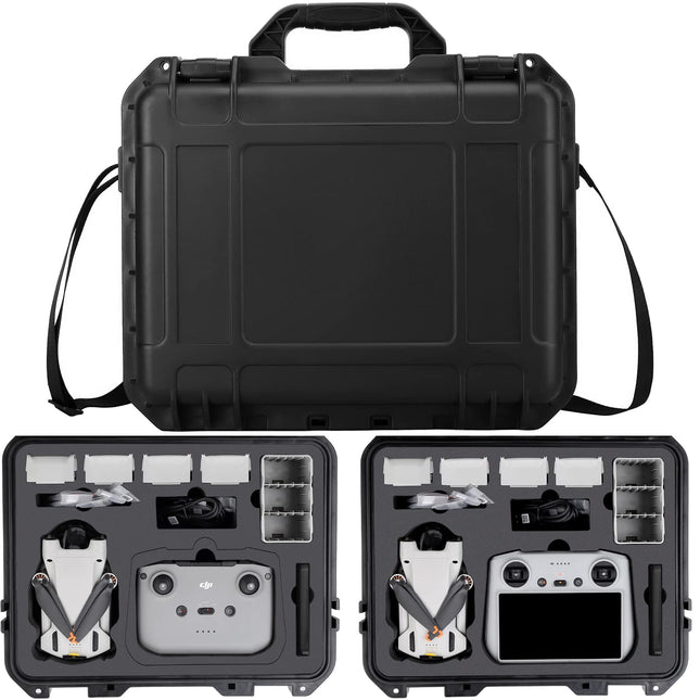 Profesionāls Mini 3 Pro korpuss, ūdensnecaurlaidīgs cietais korpuss DJI Mini 3 Pro dronam un DJI RC/DJI RC N1 tālvadības pultij un dronu piederumiem