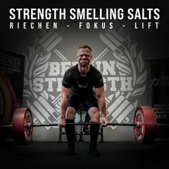 Strength Shop smaržojošie sāļi, kas izgatavoti no īpaši stipra amonjaka, 1 x 50 ml, smaržojošs sāls ārkārtējai koncentrēšanās spējai un modrībai, ideāli piemēroti kā amonjaka smaržojoša ampula sporta zālei, spēka treniņiem, pauerliftingam u.c.
