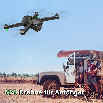 Loolinn | Drons ar 4K kameru kā dāvana iesācējiem - svars zem 250 g, lidojuma laiks 50 minūtes, divas baterijas, 4K fotoattēli, 2K video, viedais GPS atgriešanās lidojums, C0 klasifikācija - GPS drons (dāvanas ideja)