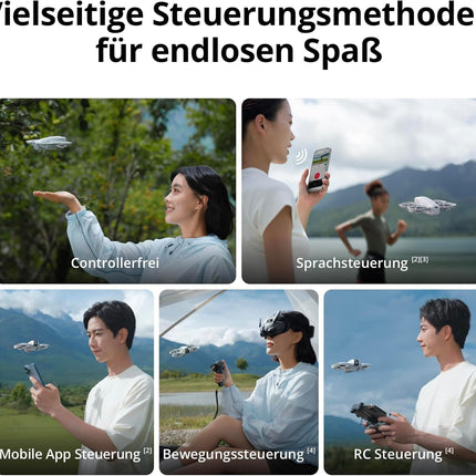 DJI Neo Fly More komplekts ar daudzpusīgiem aksesuāriem, mini drons ar 4K kameru, 135 g pašlidojošs drons, sekojiet man funkcija, palaišana ar roku, mākslīgā intelekta objekta izsekošana, ar RC-N3 un 3 baterijām