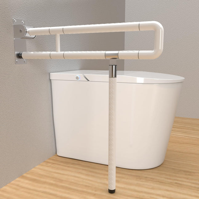 Vigevee sienas atbalsta roktura atbalsta palīglīdzeklis WC satvēriena stienis 60CM tualetes balsts saliekams rokturis neslīdošs senioriem saliekams tualetes stāvēšanas palīglīdzeklis sienas stiprinājums līdz 150 kg