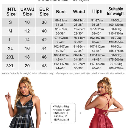 ohyeahlady lateksa kleitas sievietēm, apaļīga apakšveļa, dāmu seksīga apakšveļa, eleganta īsa ādas kleita, mākslīgās ādas ballīšu kleita, mini kleita, kluba apģērbs, apaļīga apakšveļa, sieviešu apģērbs, melns, M
