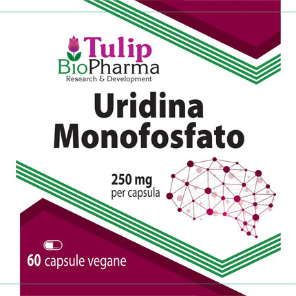Uridīna monofosfāts 250 mg 60 kapsulas, laboratoriski pārbaudītas, nootropiskas