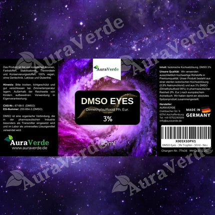 DMSO acīm - 3% pilieni, izotonisks šķīdums - 50 ml - dimetilsulfoksīds Ph. Eur. Premium