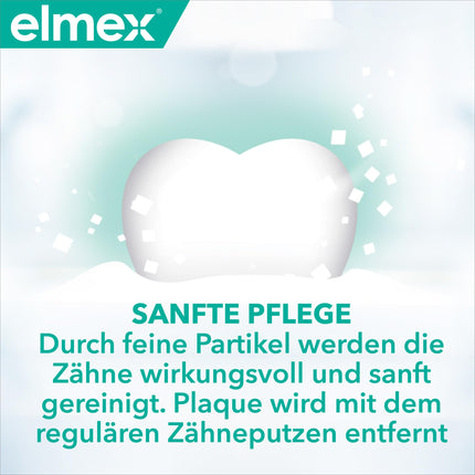 elmex Sensitive zobu pasta 2x75ml – maiga zobu tīrīšana un aizsardzība jutīgiem zobiem – klīniski pierādīta stipru zobu uzturēšanai un aizsardzībai pret kariesu