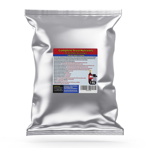 Pilnvērtīgas rauga barības vielas spirta fermentācijai, 1 kg iepakojumā