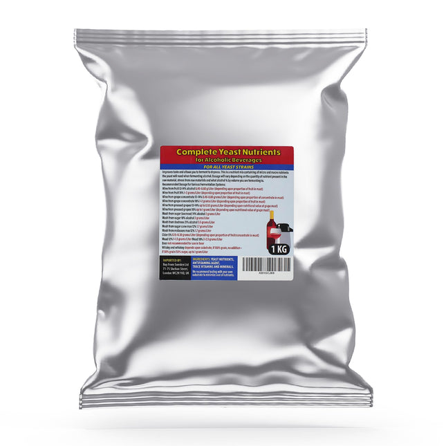 Pilnvērtīgas rauga barības vielas spirta fermentācijai, 1 kg iepakojumā