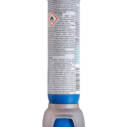 Bama Trainer Fresh apavu dezodorants 100ml – higiēnisks, antibakteriāls svaiguma, caurspīdīgs apavu aerosols sporta, darba un atpūtas apaviem