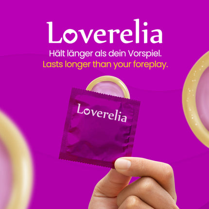 Loverelia Strong prezervatīvi - 50 gabali - īpaši izturīgi - prezervatīvi ar īpaši biezām sieniņām - dabīgā kaučuka latekss - vegāniski