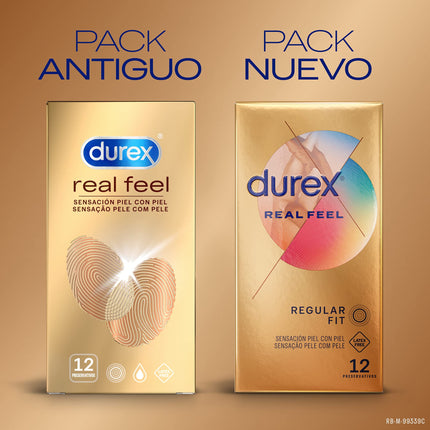 Durex FEEL REAL SENSITIVE 12 gabaliņi, caurspīdīgi, viens izmērs