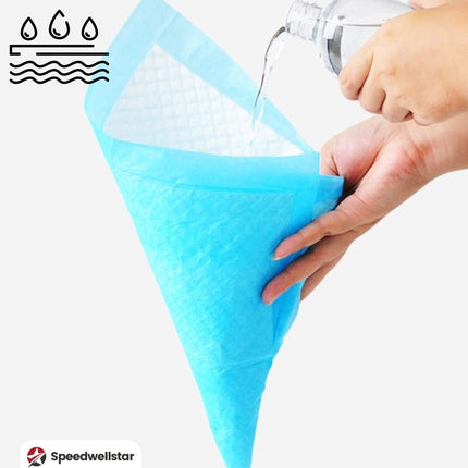 20 vienreizlietojami ieliktņi urīna nesaturēšanai gultām, XL izmērs, 150 x 80 cm, slimnīcas kvalitātes, ļoti absorbējoši, absorbē līdz 2300 ml