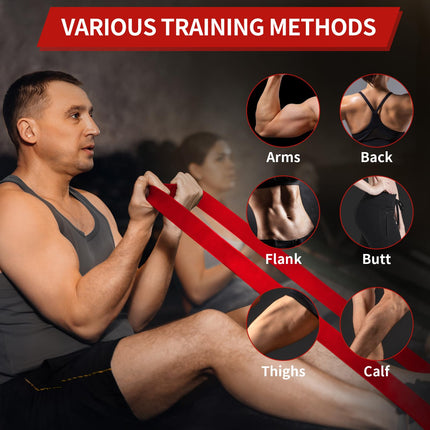 AUVIM pretestības lentu komplekts Fitnesa lentes 3 dažādi pretestības lentu līmeņi spēka treniņiem, stiepšanās vingrinājumiem, kalistenikai, krosfitnesam, Pilates, jogai, ieskaitot durvju enkura uzglabāšanas maisiņu