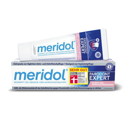 meridol zobu pasta Parodont Expert 75 ml - Zobu pastai piemīt antibakteriāla iedarbība un tā atbalsta smaganu dabisko dzīšanas procesu