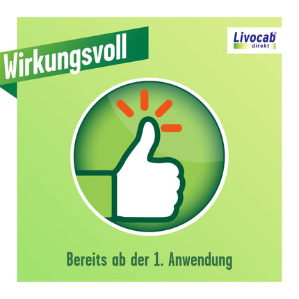 LIVOCAB tiešais komplekts - 4 ml acu pilieni + 5 ml deguna aerosols