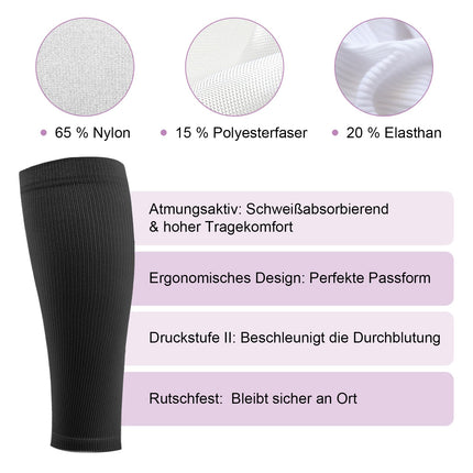 Migliore Wear 2 pāru kompresijas zeķes sievietēm un vīriešiem, 20-30 mmHg | 2. klases medicīniskās kompresijas zeķes, pakāpeniskas atbalsta zeķes, trombozes zeķes