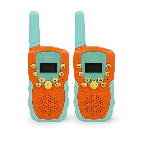 Legami - 2 rāciju komplekts, rācijas ar 8 kanāliem, pārraide līdz 3-5 km atklātā telpā, regulējams skaļums, radio saziņai lielos attālumos, 4 x 14 x 2 cm