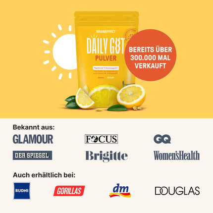 BRAINEFFECT DAILY GUT - Gardīgs baktēriju celmu dzēriena pulveris ar šķiedrvielām un B6 + B12 vitamīniem