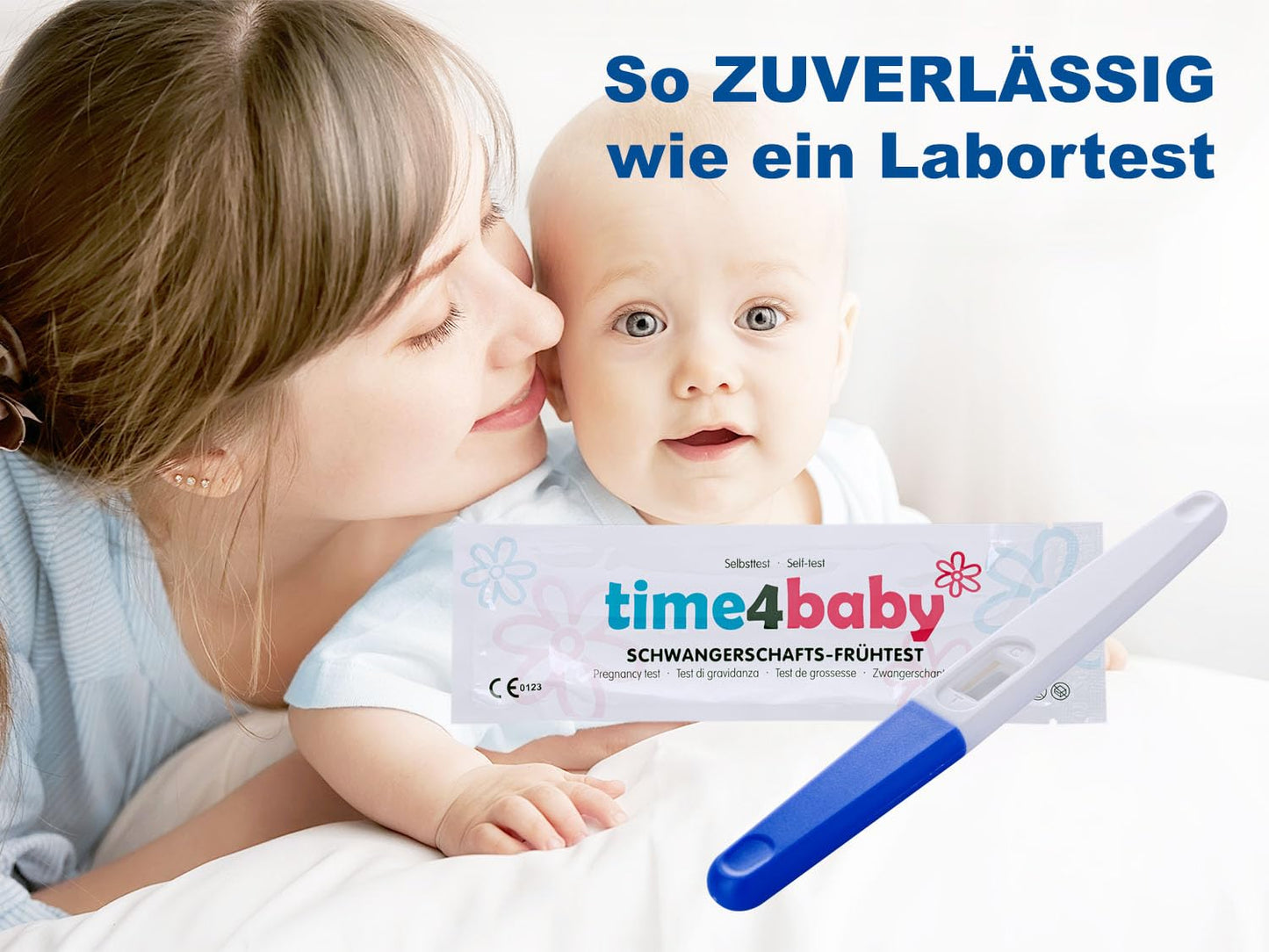 5 x Time4Baby grūtniecības testi starp menstruācijām | Agrīna grūtniecības pārbaude | Agrīna grūtniecības pārbaude | Pārbaude 6 dienas pirms aizkavētajām menstruācijām