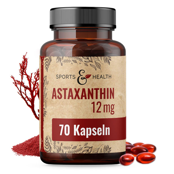 Astaksantīna 12 mg Depot mīkstās želatīna kapsulas ar oksidācijas aizsardzību - 4 mēnešu krājumi - želatīna kapsulas - ar E vitamīnu (70 kapsulas)
