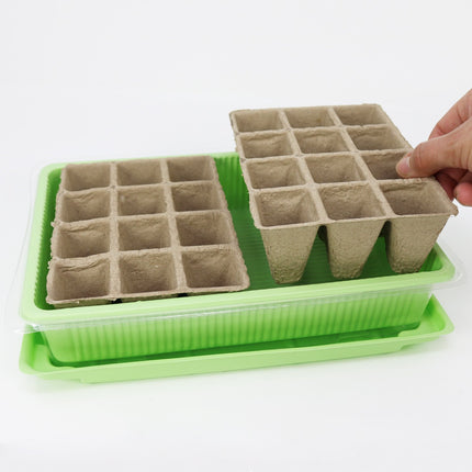 com-four® 2x iekštelpu siltumnīca augu audzēšanai, audzēšanas komplekts 40 augiem, stādītājs mājai, 26,5 x 19,5 x 10,5 cm (2 gab. - iekštelpu siltumnīca)