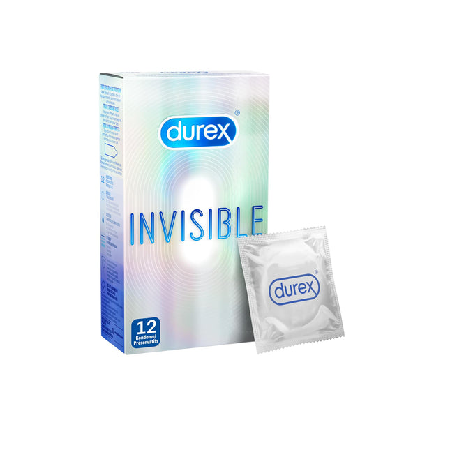 Durex neredzamie prezervatīvi, 2 x 12 gabali (24 prezervatīvi)