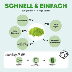 Daily Greens superēdiena pulveris (300 grami) alternatīva Athletic Greens | Vitamīni, minerālvielas, vegānu olbaltumvielas un šķiedrvielas | Smūtijs