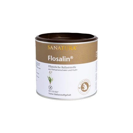 Sanatura Flosalin – 250 g – Psyllium sēnalas un inulīns šķiedrvielu pulvera veidā – augsts šķiedrvielu saturs – vegāns un bez glutēna