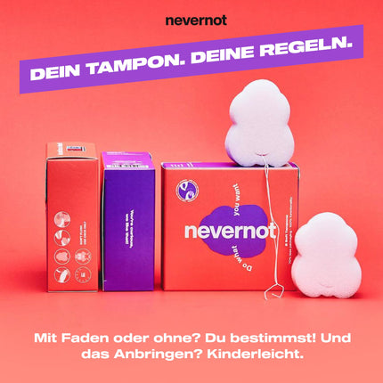nevernot mīkstie tamponi, 48 gab.: menstruālais sūklis ar diegu pēc izvēles, 100% netoksisks, supermīksts tampons, viegli noņemams, ideāli piemērots sportam, pirtij un pacientiem ar sāpēm