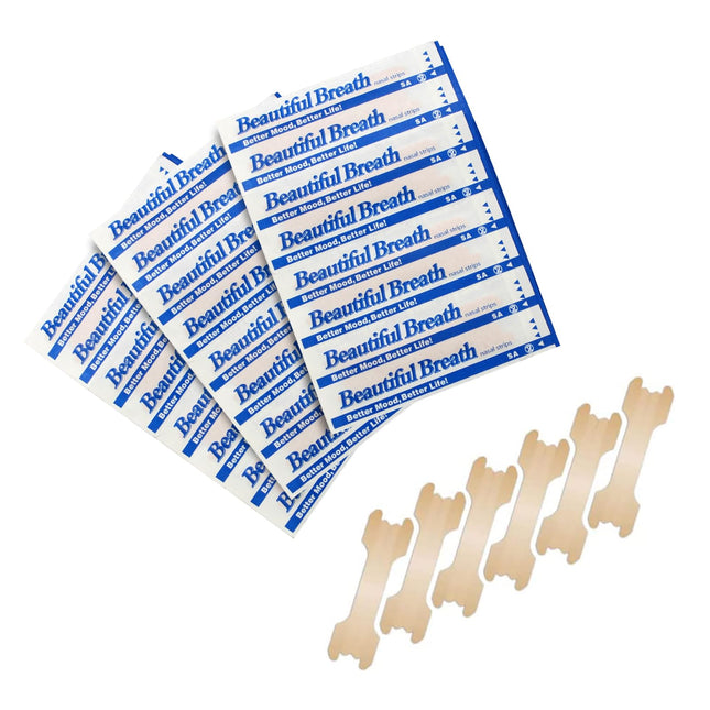 MYMULIKE deguna plāksteri 200 gabali, pret krākšanu, deguna sloksnes L izmērs (66 x 19 mm) sportam, deguna sloksnes