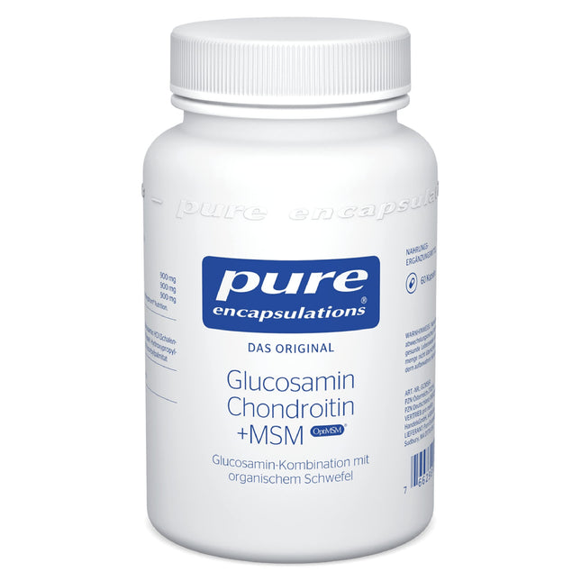 Pure Encapsulations - glikozamīns, hondroitīns + MSM - augsta deva ar organisko sēru - 60 kapsulas