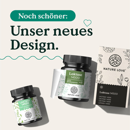 NATURE LOVE® laktāzes tabletes – 90 tabletes – augsta deva ar 14500 FCC – ar akācijas šķiedru bez sintētiskām piedevām, vegānas – laboratoriski pārbaudītas laktāzes tabletes, ražotas Vācijā