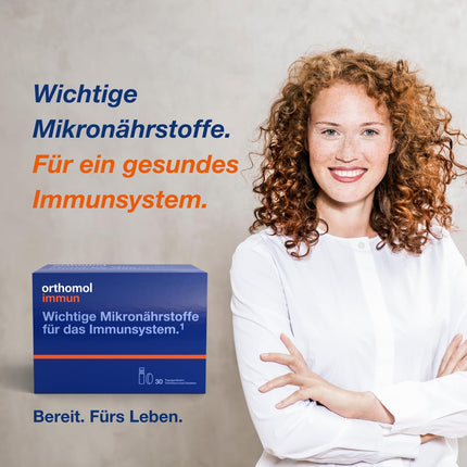 Orthomol Immun - Mikroelementi imūnsistēmas atbalstam - ar C vitamīnu, D vitamīnu un cinku - Dzeramās ampulas/tabletes, 30 dienas porcijas