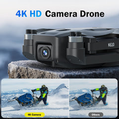 K610 GPS drons ar 4K kameru pieaugušajiem S0NY IMX SENS kamera ar SD karti, AI drons ar automātisku atgriešanos mājās, svars zem 249 g, RC kvadrokopteru GPS droni iesācējiem 5G FPV pārraides drons Sekojiet man