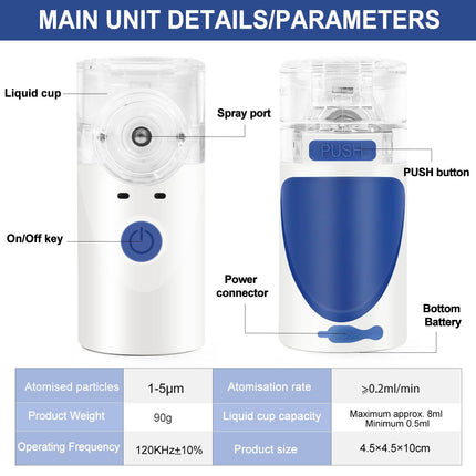 Inhalators, Inhalators ar pašattīrīšanās funkciju, Inhalators pieaugušajiem un bērniem, Efektīva atomizācija, Efektīva atomizācija lietošanai mājās un ceļojumos