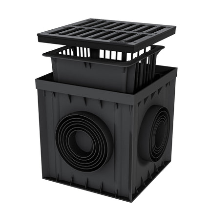 Pagalma noteka 300x300 plastmasas režģis dārza noteka grīdas noteka lietus noteka lietus noteka pagalma ieplūde A15 1,5 tonnu noteka noteka pagalma noteka 30x30 cm