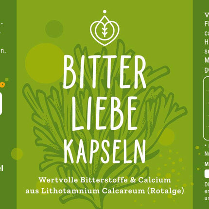 BitterLiebe® rūgto vielu kapsulas 90 gab. - Rūgtie garšaugi, piena dadzis, pienene, artišoks lielās devās - Rūgtie pilieni kapsulu veidā - Recepte pēc Hildegardas fon Bingenes