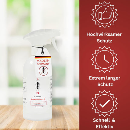 BIODELTA skudru aerosols - pretskudru līdzeklis skudru apkarošanai mājās un dārzā - apkaro skudras - pret visu veidu skudrām - ilgstoša iedarbība, bez smaržas un traipiem (500 ml)