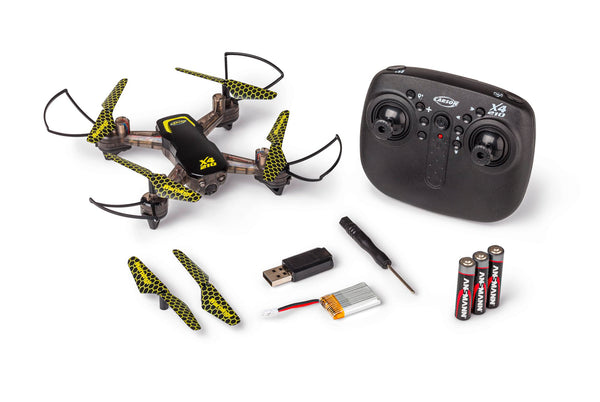 Carson 500507178 X4 kvadrokopters 210-LED 100% RTF - 100% gatavs lidošanai, tālvadības pults, RC kvadrokopters, ieskaitot baterijas un tālvadības pulti, RC drons