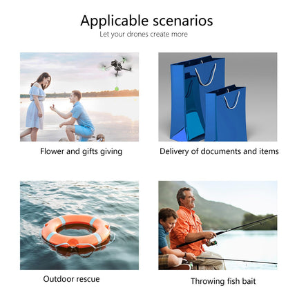LICHIFIT Drone Airdrop sistēma Universāla DJI Mavic 3 Pro/Mavic 3 Classic/Mavic 3 Drone Daudzfunkcionāla Kravas Izlaišanas Metēja Transporta Piegādes Atlaišanas Nomešanas Ierīce