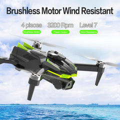 Drons ar 1080P kameru bērniem un pieaugušajiem ar bezkontaktu motoru, salokāms kvadrokopters ar WiFi pārraidi, 35 minūšu ilgs lidojuma laiks, iesācēju dronu rotaļu dāvanas zēniem un meitenēm