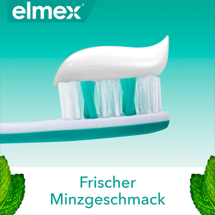 elmex zobu pasta jutīgai ādai Professional Repair &amp; Prevent 2x75ml – medicīniska zobu tīrīšana tūlītējai*, ilgstošai aizsardzībai – novērš smaganu atkāpšanos un jaunu sāpju rašanos