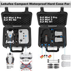 LEKUFEE mazs, ūdensnecaurlaidīgs, ciets maciņš DJI Mini 4 Pro dronam un DJI Mini 4 drona piederumiem (tikai maciņš) (nav paredzēts DJI RC 2)