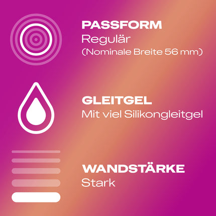 Durex Pleasure Me prezervatīvi – ar izciļņiem un ribām, anatomiska, viegli uzvelkama forma un bagātīgi lubrikēti ar silikonu – 40 prezervatīvi (1 iepakojums)