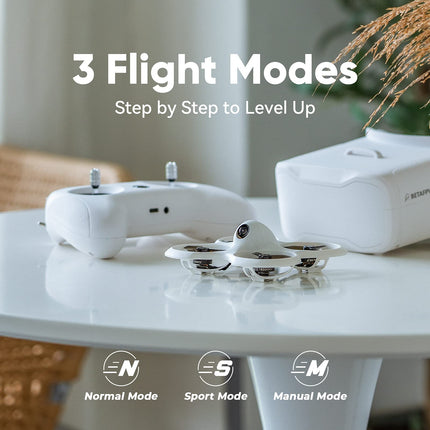 BETAFPV Cetus Pro FPV RTF drona komplekts ar tālvadības pulti, FPV brilles ar augstuma noturēšanas funkciju, pašaizsardzība, 3 lidojuma režīmi, bruņurupuča režīms, gatavs lidošanai, viegli iedarbināms FPV iesācējiem un pusaudžiem.