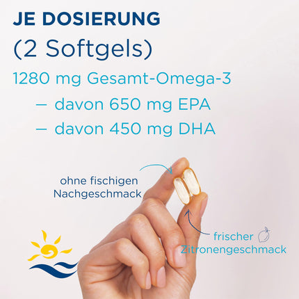 Nordic Naturals, Ultimate Omega, 180 bezglutēna mīkstās kapsulas, 1280 mg Omega-3 vienā porcijā, bez sojas, bez ĢMO, citronu garša